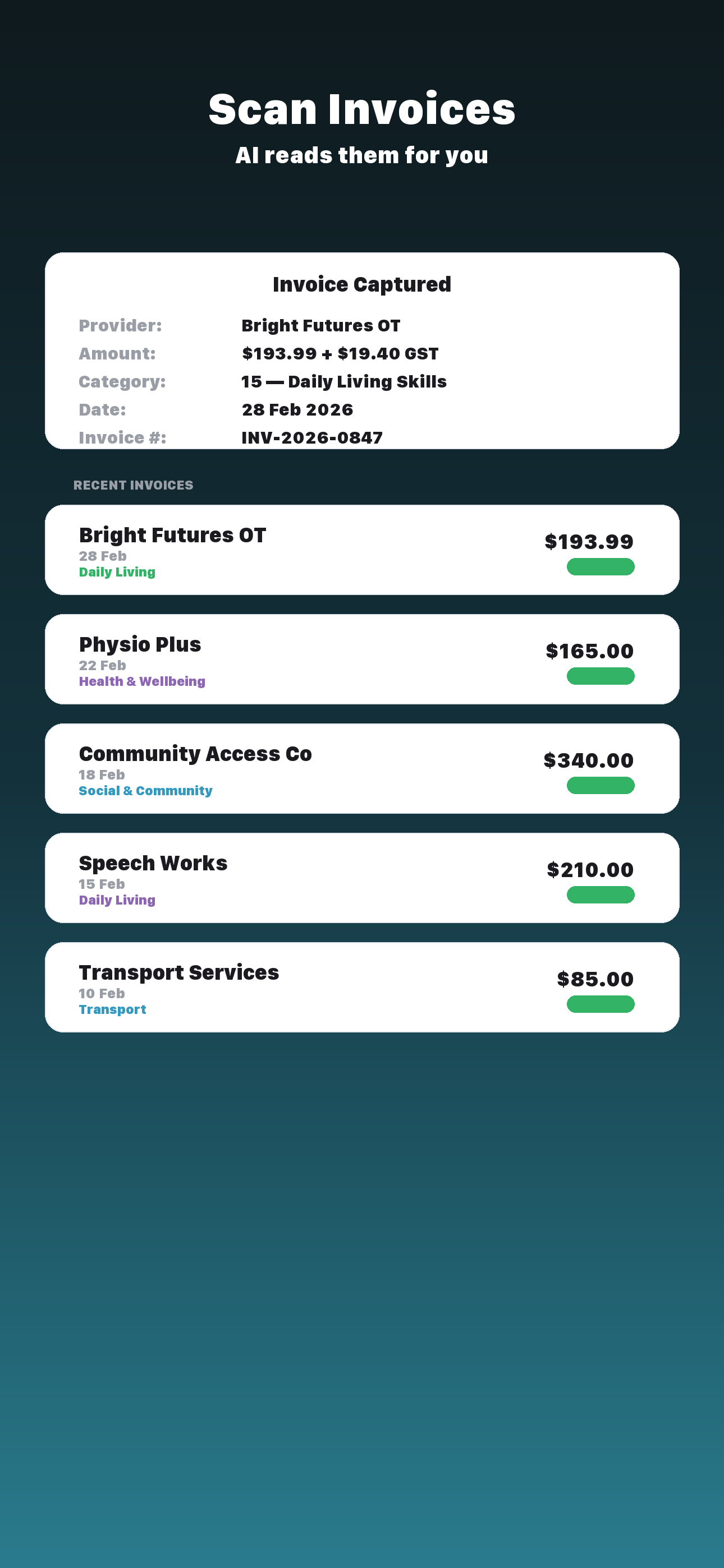 Invoice Scanning